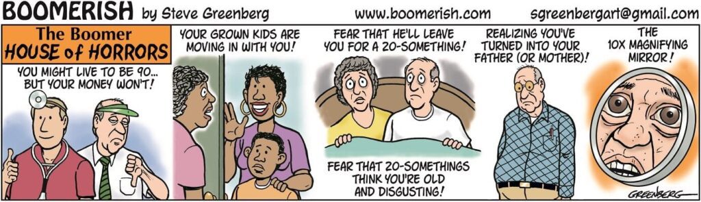 cartoon of a cartoon of a woman and a man