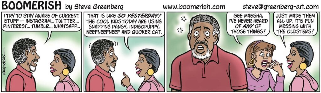 a cartoon of a man and a woman