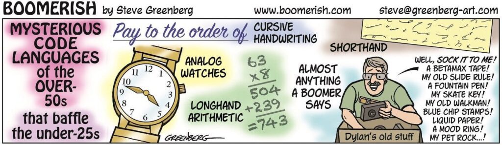 a cartoon of a watch