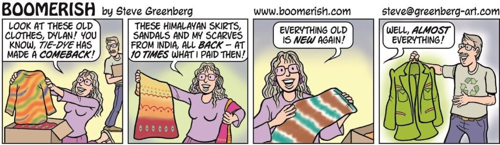 a cartoon of a woman holding a scarf