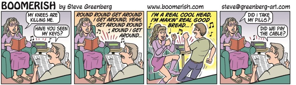 a cartoon of a man and a woman