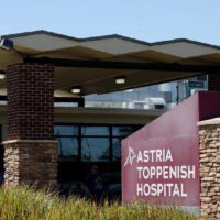 Building with a sign in front Astria Toppenish Hospital