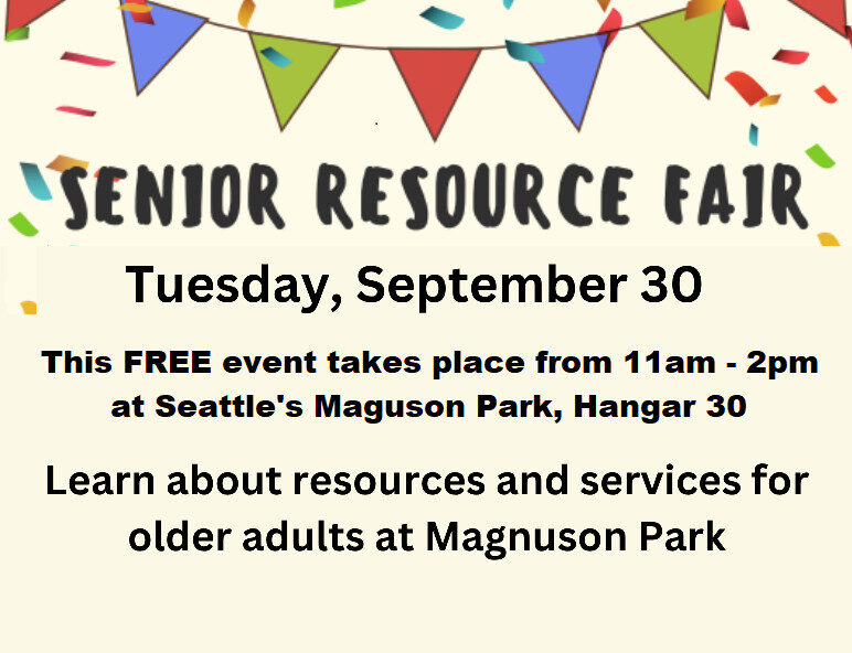 poster for a senior resource fair on Sept 30